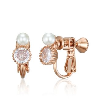 샤이닝 펄리 스톤 귀찌 귀걸이 ELSPEE500