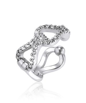 화이트 블링 스프림 이어커프 ELBREC003