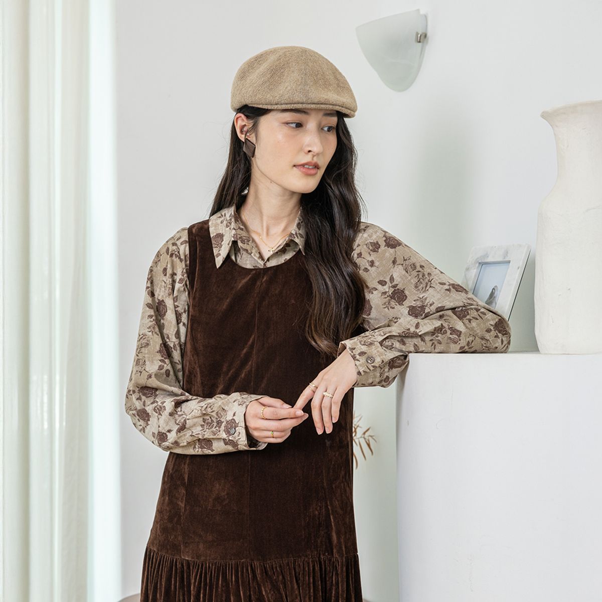 랭썬(LANGSON) LS_Autumn garden shirt_2color