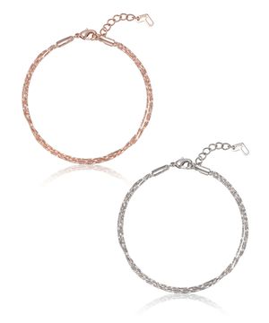 꼬임 체인 레이어드 팔찌 ELBRBB107