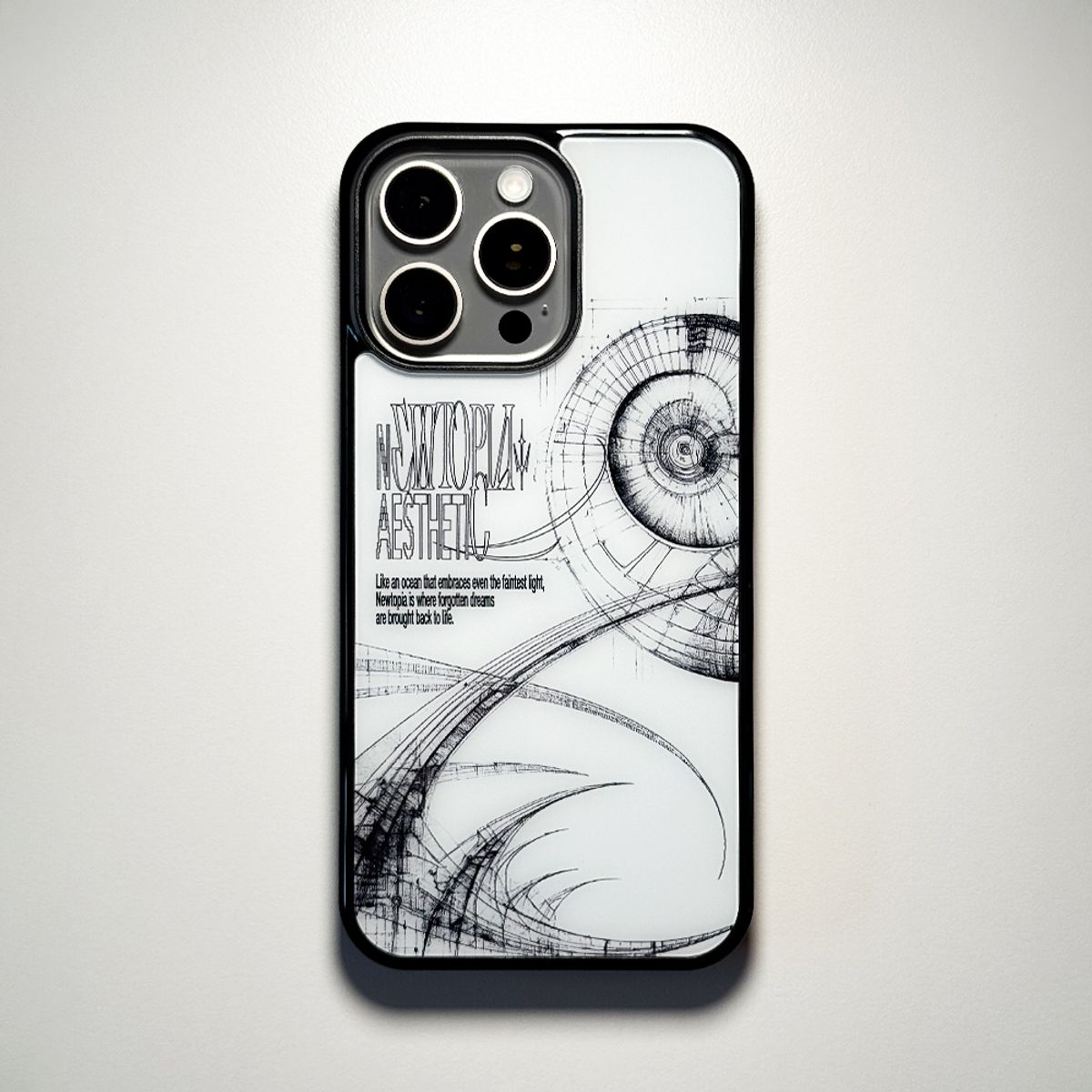 메모리즈바운더리(MEMORIESBOUNDARY) Newtopia Aesthetic Phone Case (Glass)/(Magsafe)