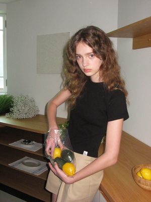 Pure line t-shirt - Black