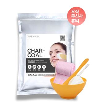 프리미엄 차콜 모델링팩 1kg+팩도구세트+찍찍이헤어밴드 증정 홈에스테틱 5종세트