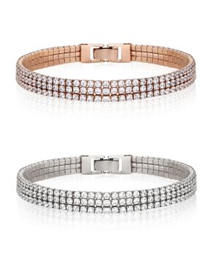 트리플 스톤 테니스 팔찌 ELBRBB103