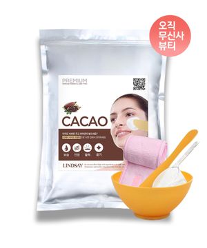 프리미엄 카카오 모델링팩 1kg+팩도구세트+찍찍이헤어밴드 증정 홈에스테틱 5종세트