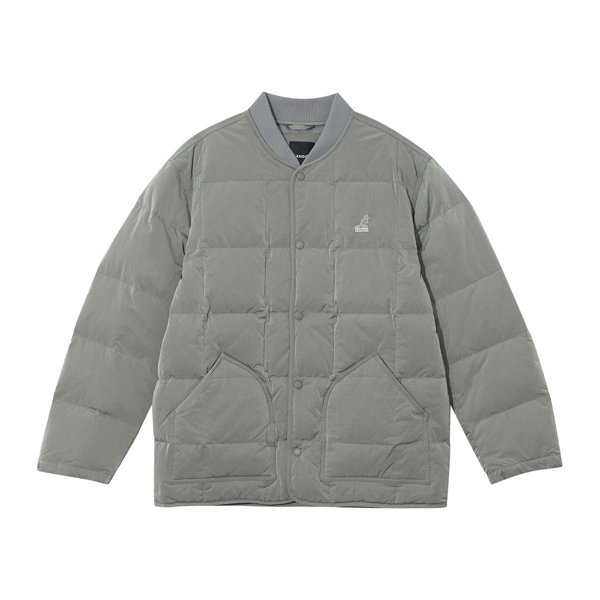 캉골(KANGOL) 스퀘어 큐 다운 라이너 자켓 8173 그레이