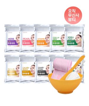 프리미엄 모델링팩 1kg+팩도구세트+찍찍이헤어밴드 증정 홈에스테틱 5종세트