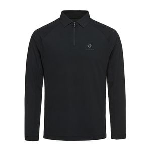 남성 앤텔롭 지퍼 카라 긴팔티#1_BK