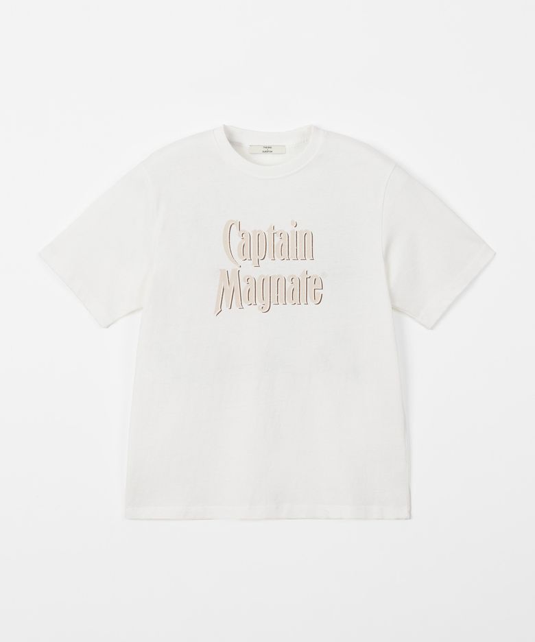 Organic cotton printed T-shirt / WHITE
