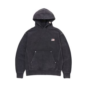 OLD GLORY WASHED HOODY_WASHED BLACK