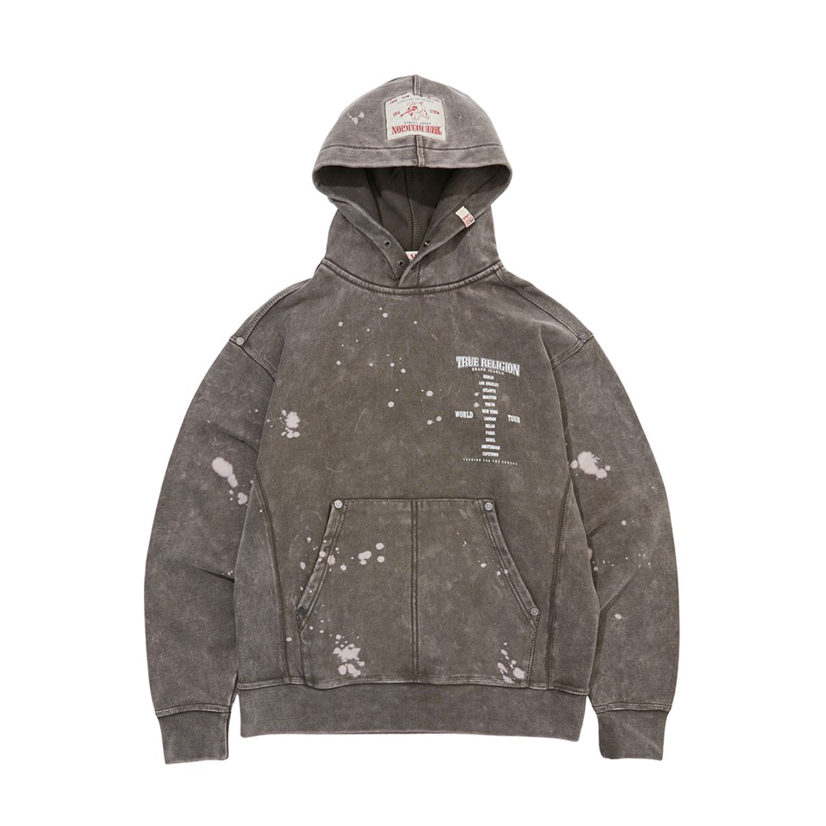 트루릴리젼(TRUERELIGION) WORLD TOUR WASHED HOODY_KHAKI