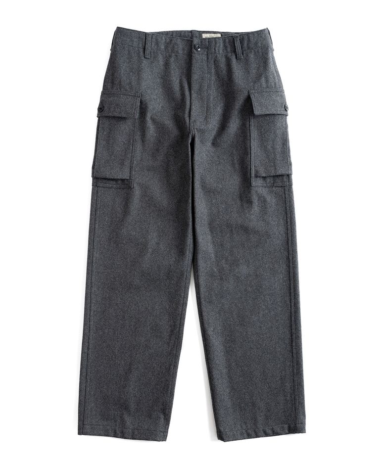 W24 WOOL MILITARY PANTS (grey)