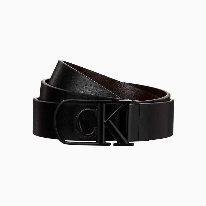 cK 커브드 모노그램 로고 버클 32mm 벨트 4D7021G YG1