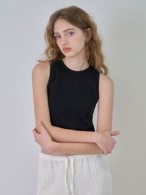 Andy line sleeveless - Black