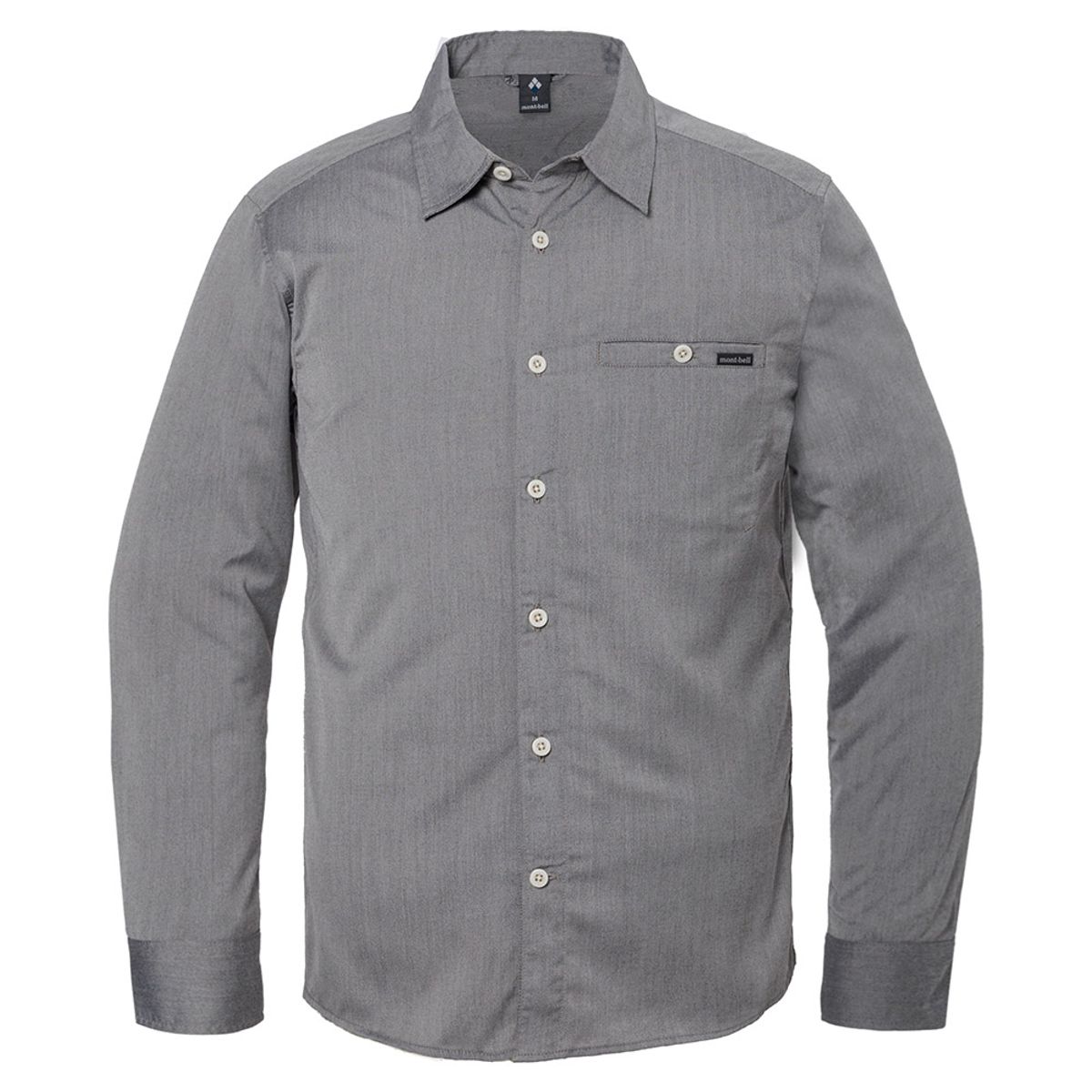 몽벨(MONTBELL) 위크론 라이트 싱글포켓 L/S 셔츠 남 DARK GRAY JBWISMTS232