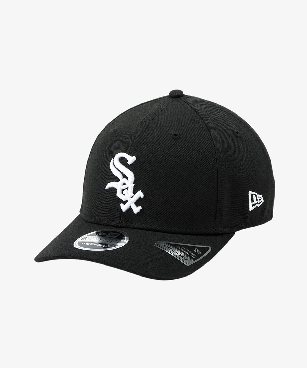 뉴에라(NEW ERA) MLB 시카고 화이트 삭스 스트레치 스냅백 블랙