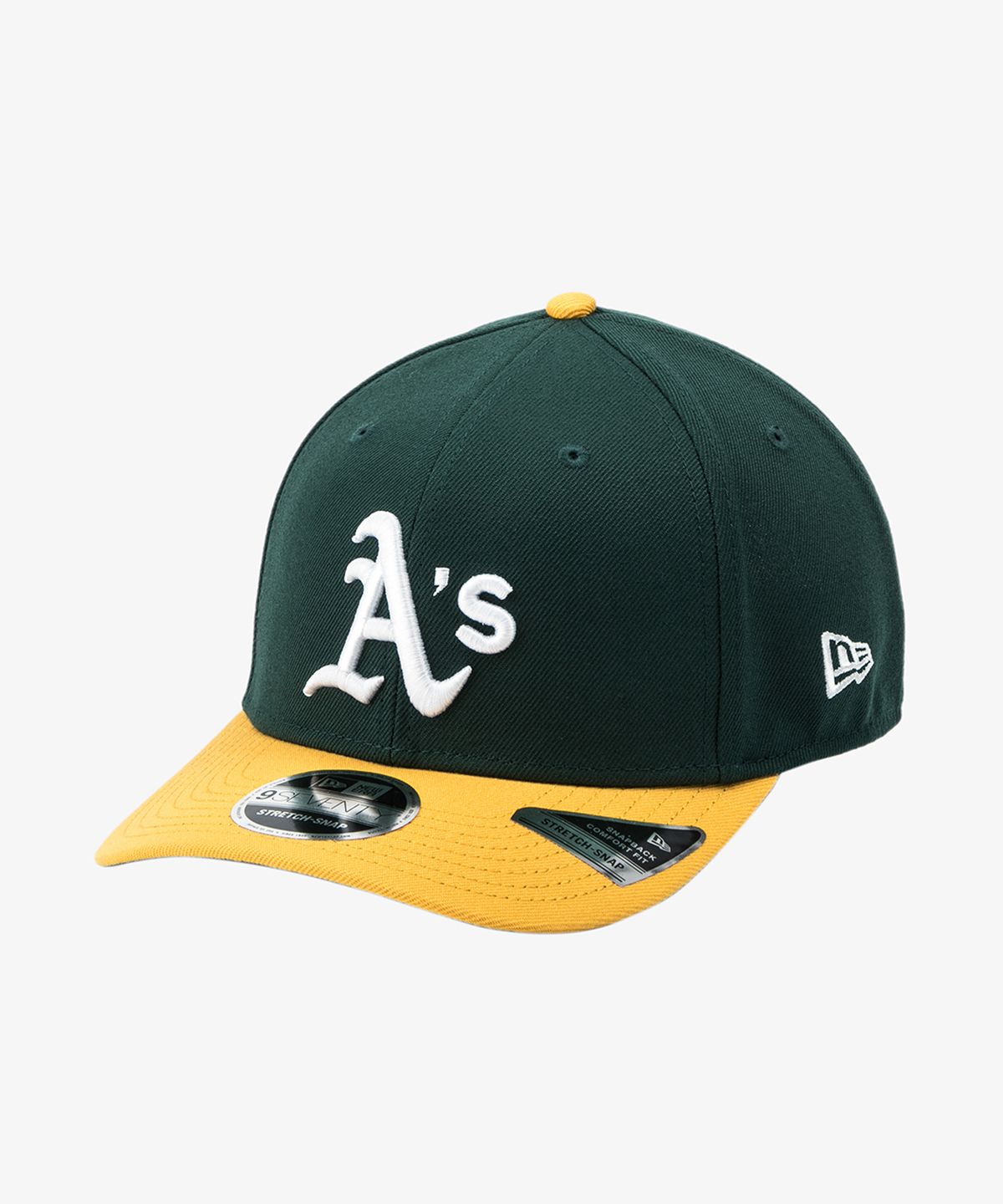 뉴에라(NEW ERA) MLB 오클랜드 애슬레틱스 스트레치 스냅백 다크 그린