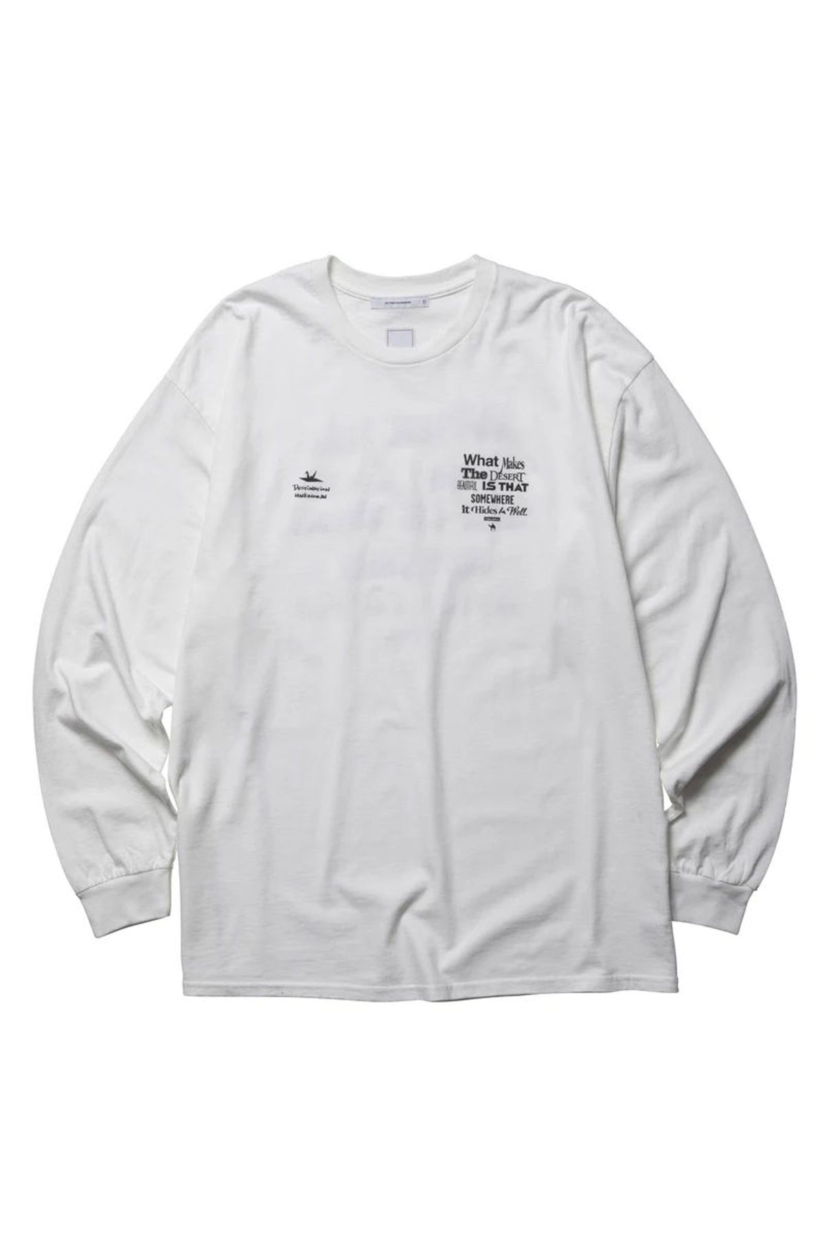 찬스클로딩(CHANCE CLOTHING) MULTI FONT L/S TEE - WHITE