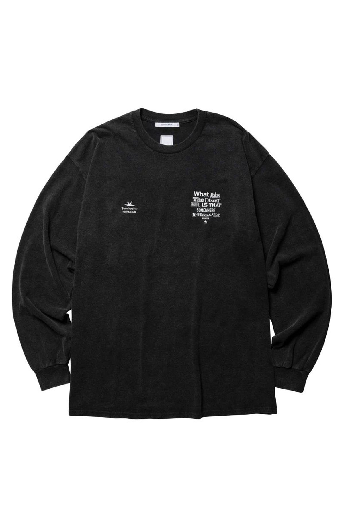 찬스클로딩(CHANCE CLOTHING) MULTI FONT L/S TEE - BLACK