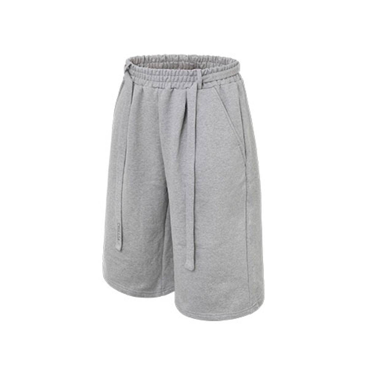 칠사(CHILLSA) 4-season Belted Bermuda Pants_Melange Gray