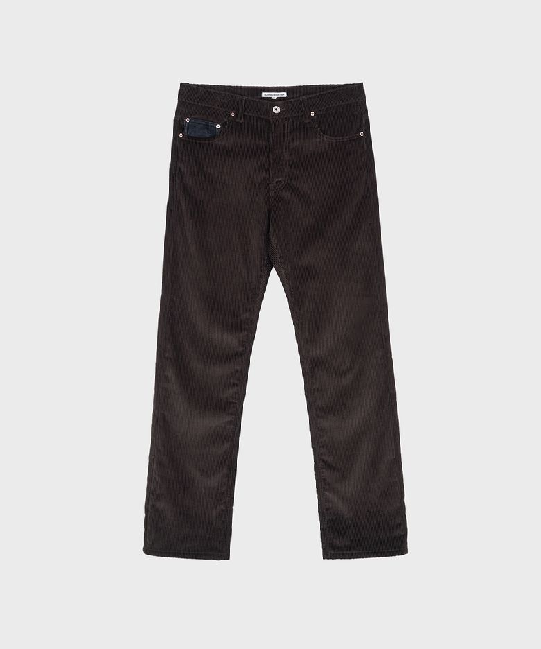 PATCHED CORDUROY PANTS BROWN