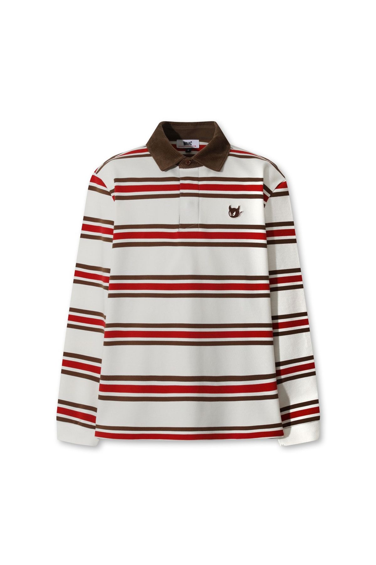 왁(WAAC) Men WAACKY Stripe Patterned Polo WMTBW25706REX