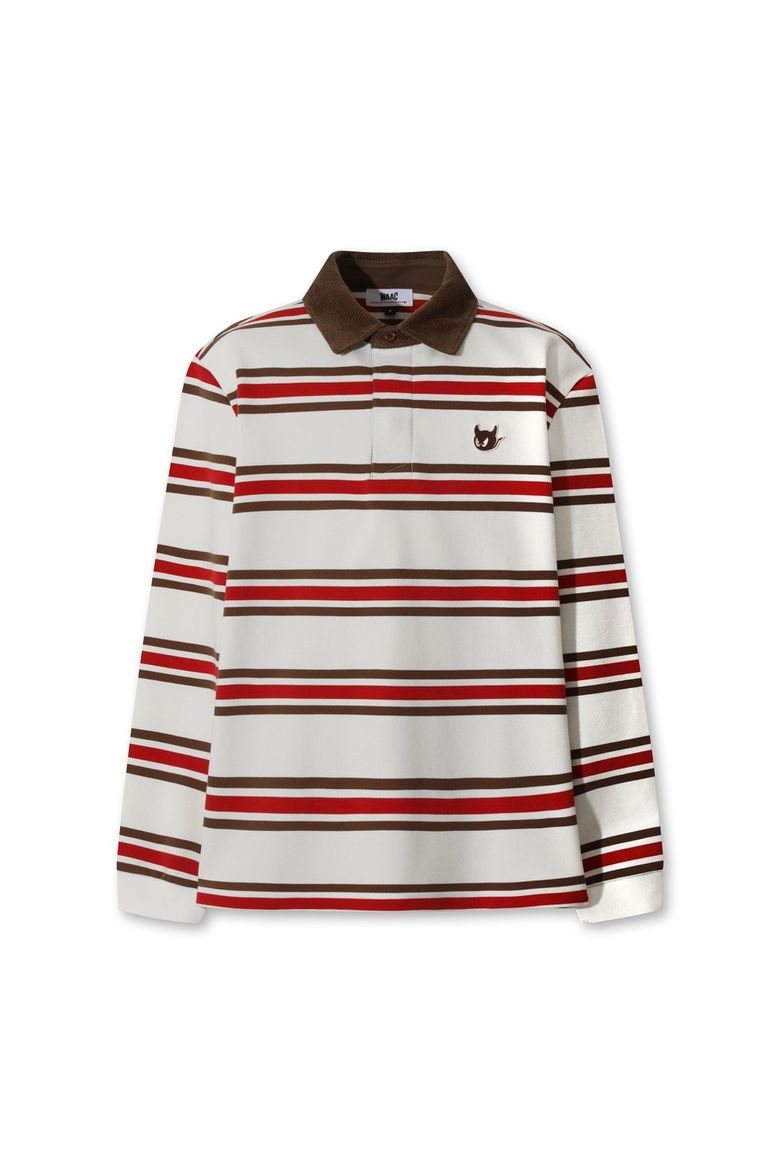 Men WAACKY Stripe Patterned Polo WMTBW25706REX