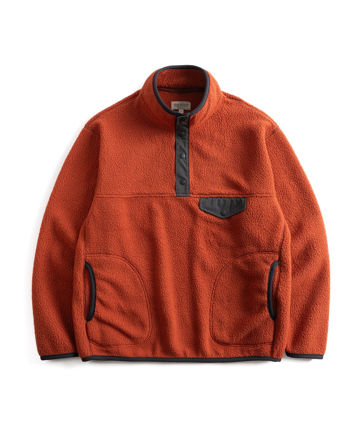 와일드 브릭스(WILD BRICKS) W24 FLEECE PULLOVER (orange)
