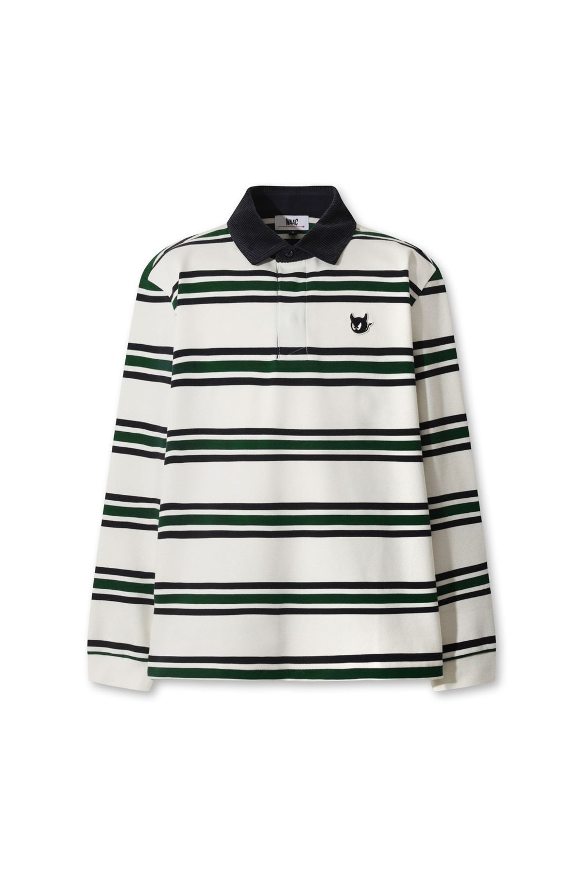 왁(WAAC) Men WAACKY Stripe Patterned Polo WMTBW25706GRD