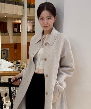 자수 핸드메이드 하프 코트 OW5XH0510