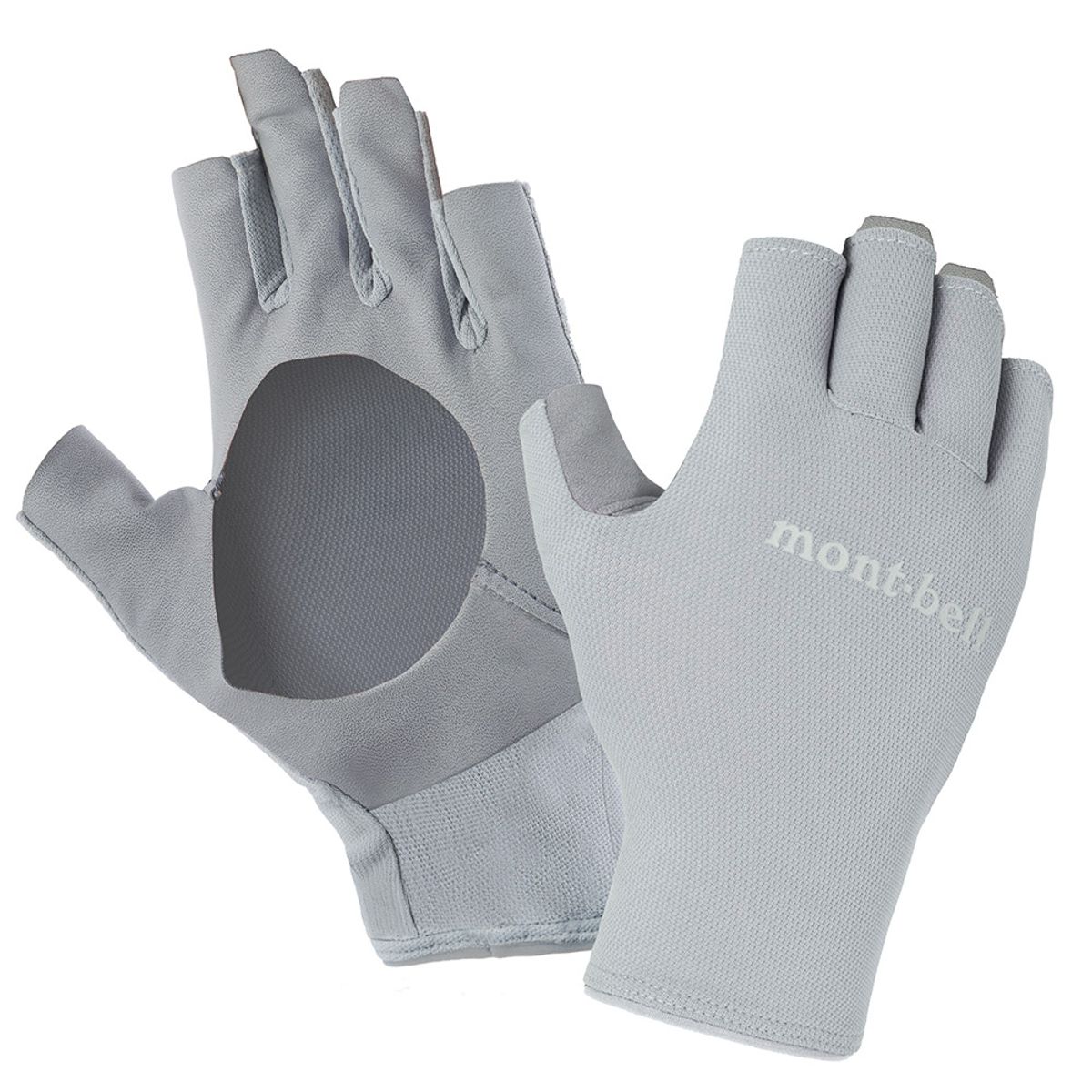 몽벨(MONTBELL) 오픈팜 핑거리스 글로브 LIGHT GRAY JBEISUGZ061