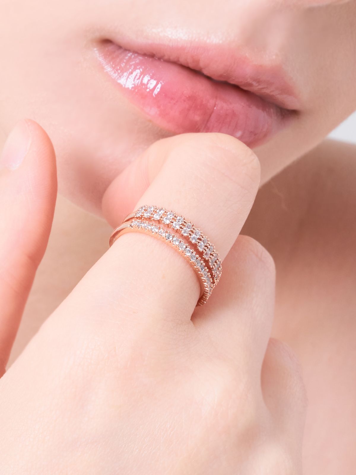엘르주얼리(ELLEJEWELRY) 볼드 투 라인 오픈링 ELBRWR148