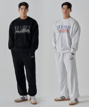 [SET] 1985 스포티 러너 맨투맨 조거팬츠 셋업 2COLOR