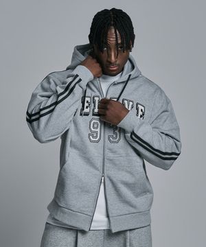 라인 아치로고 후디 집업