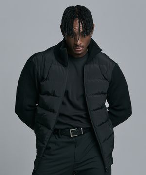 집업 니트 패딩 자켓