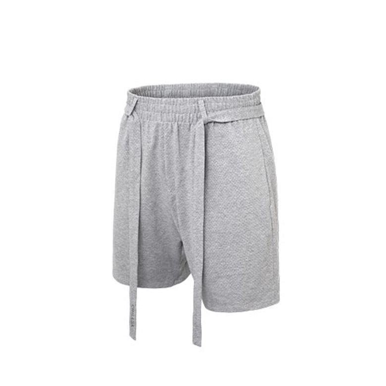 Infinity Belted Shorts_Melange Gray