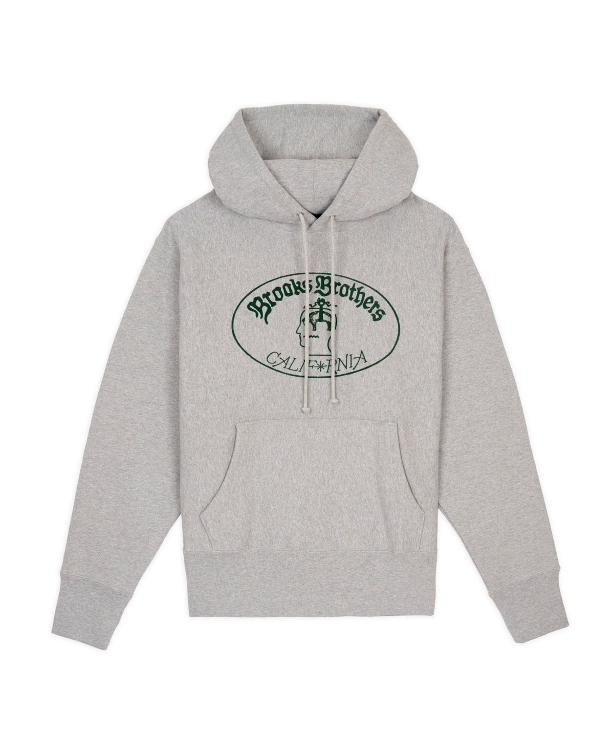 브룩스 브라더스(BROOKS BROTHERS) [BBxBD] 캘리포니아 로고 후디 (그레이) (BBNHMMF512)