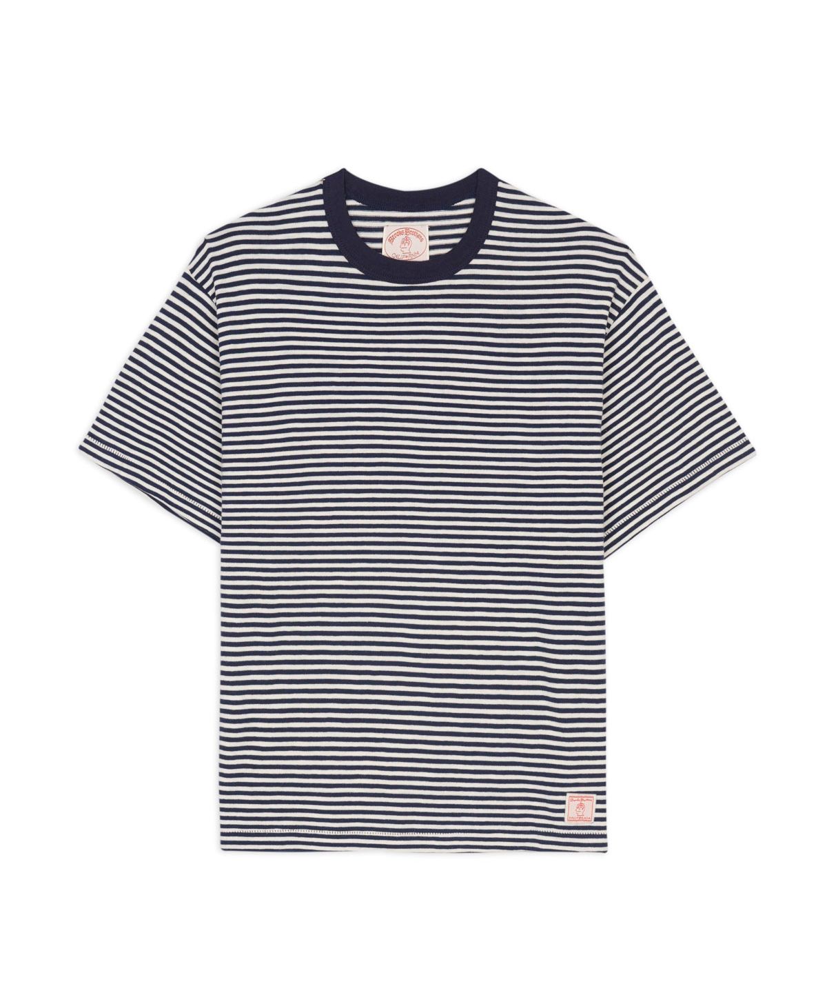 브룩스 브라더스(BROOKS BROTHERS) [BBxBD] 캘리포니아 스트라이프 반팔 티셔츠 (네이비) (BBNPMMF512)