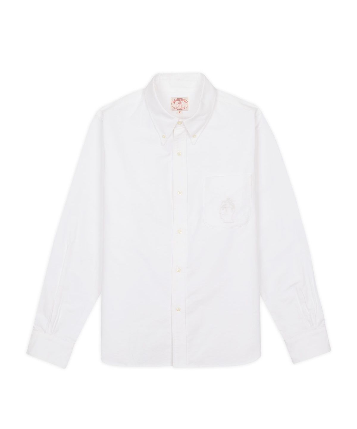 브룩스 브라더스(BROOKS BROTHERS) [BBxBD] 캘리포니아 셀비지 옥스포드 버튼 업 셔츠 (화이트) (BBTHMMF512)