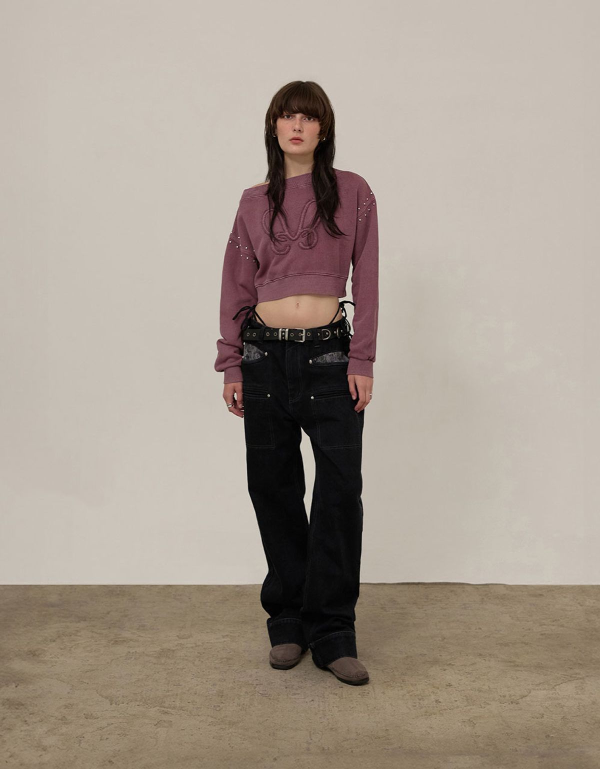엠엠더블유(MMW) [MMW] DETAILED POCKET DENIM PANTS (BLACK)