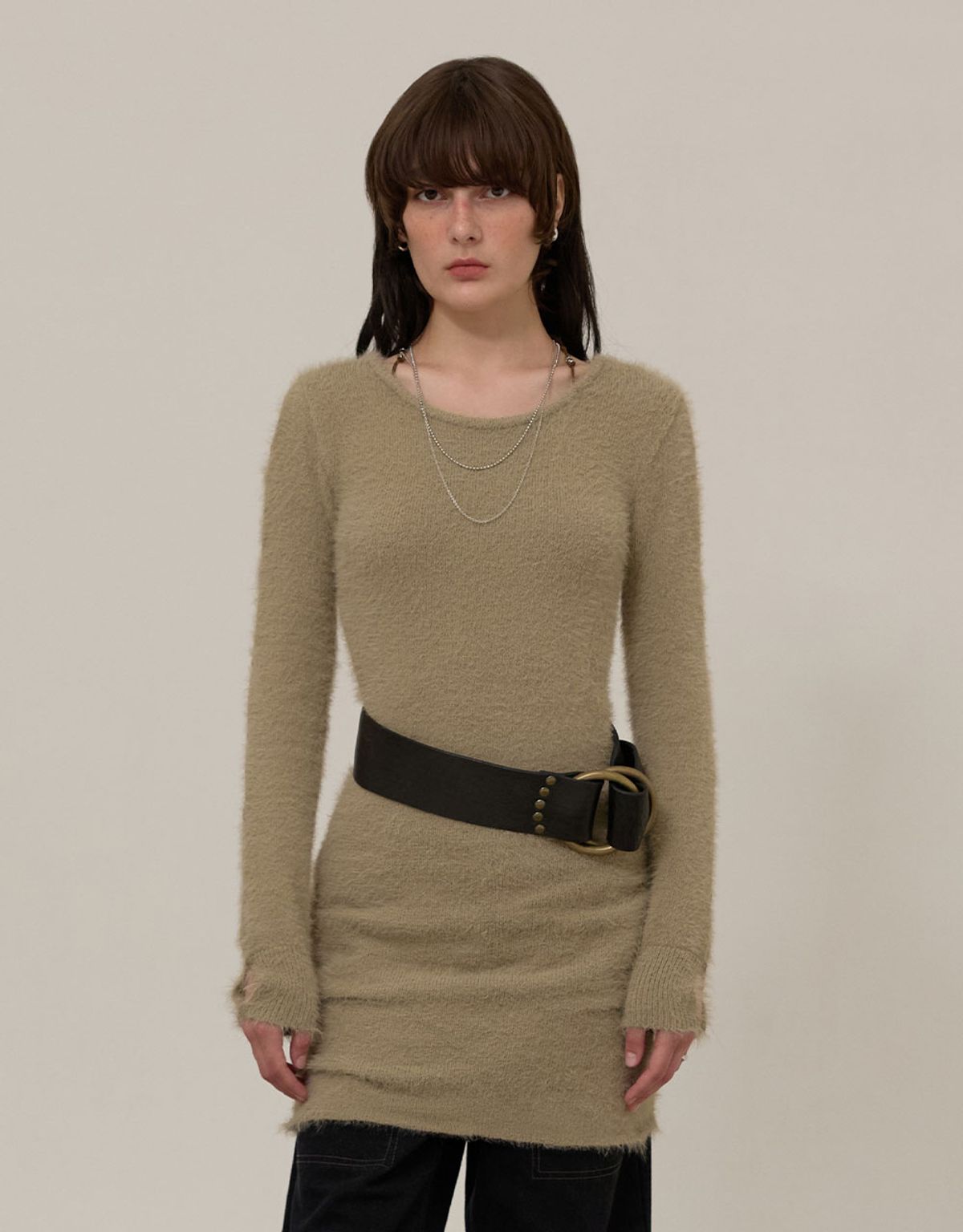 엠엠더블유(MMW) [MMW] HAIRY KNIT OPS (BEIGE)