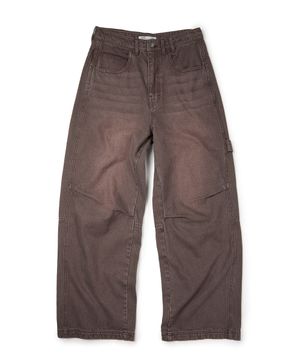 (BASE) CARPENTER DENIM PANTS (BROWN)