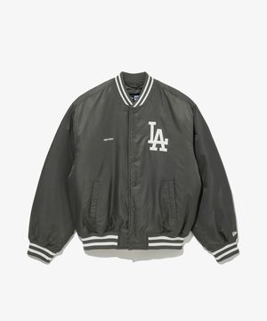 MLB LA 다저스 나일론 스타디움 재킷 그레이