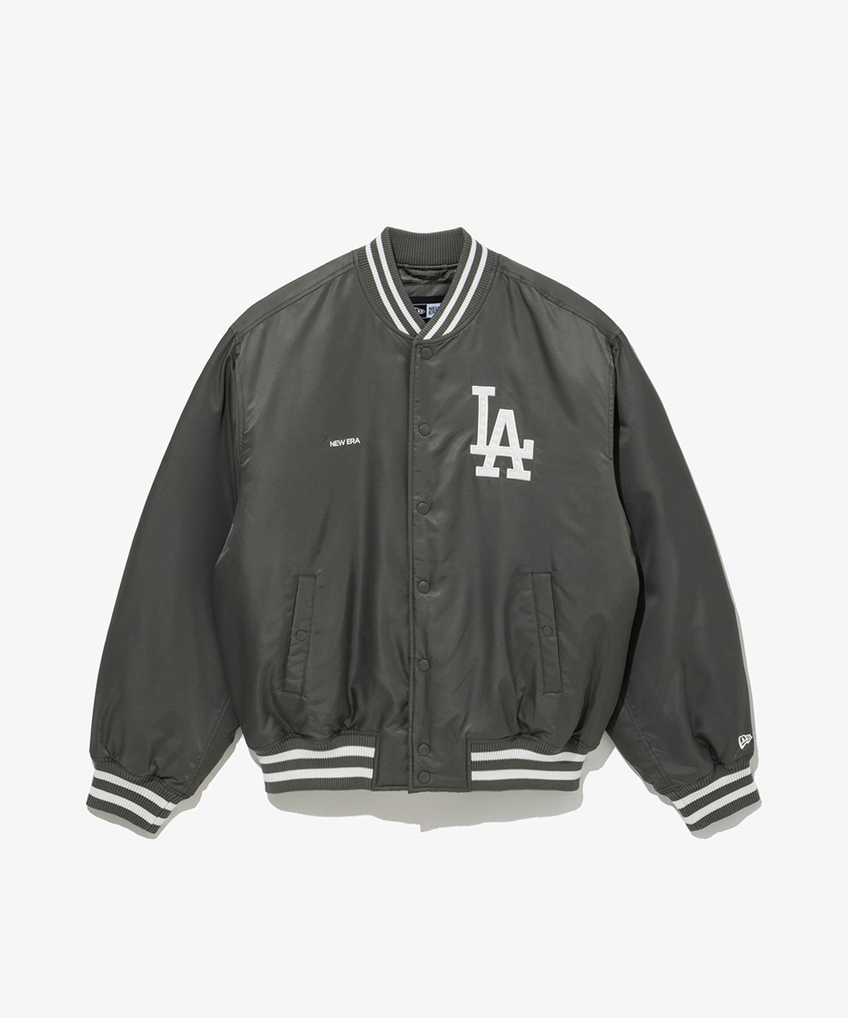 뉴에라(NEW ERA) MLB LA 다저스 나일론 스타디움 재킷 그레이