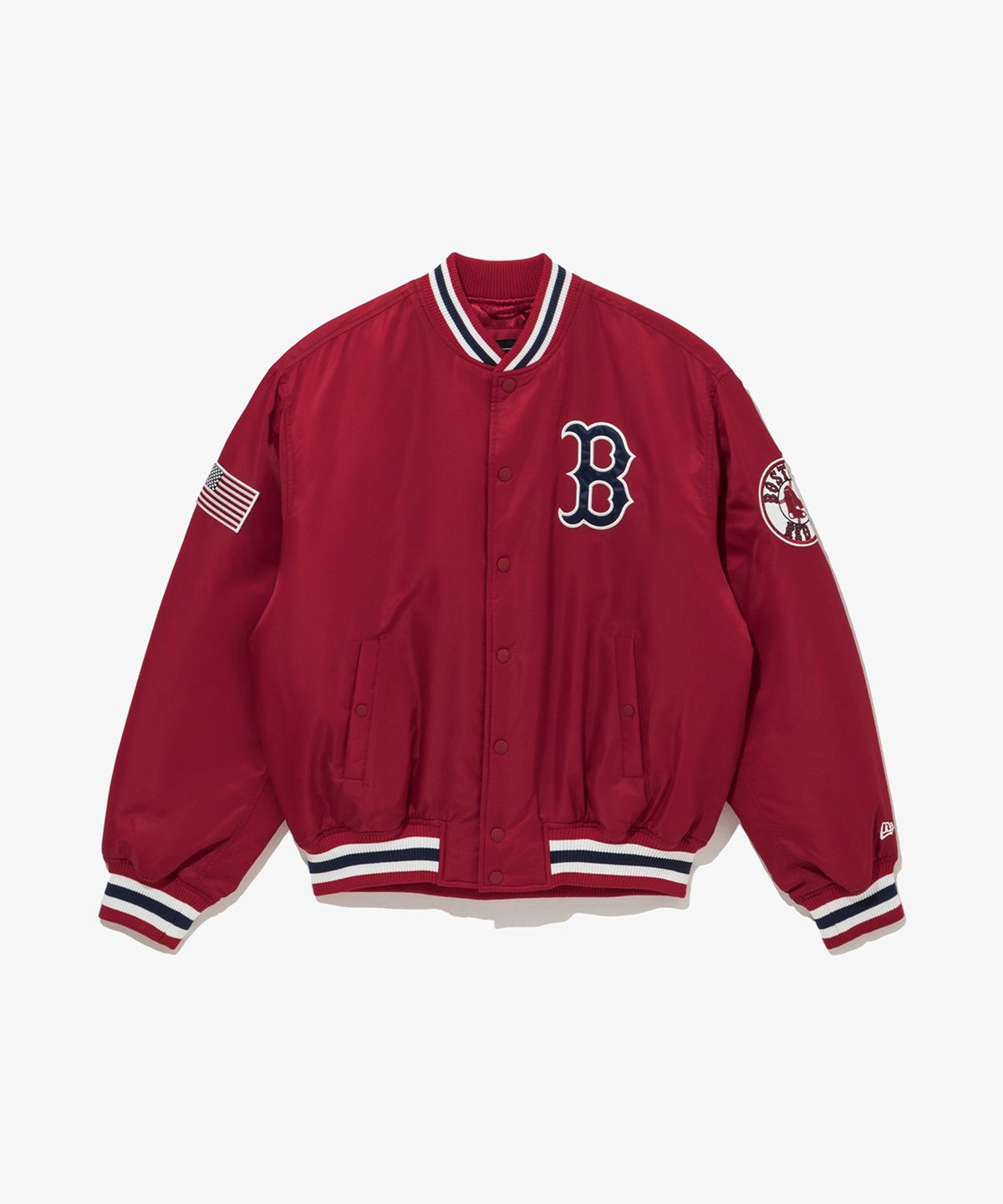 뉴에라(NEW ERA) MLB 보스턴 레드삭스 어센틱 스타디움 재킷 레드