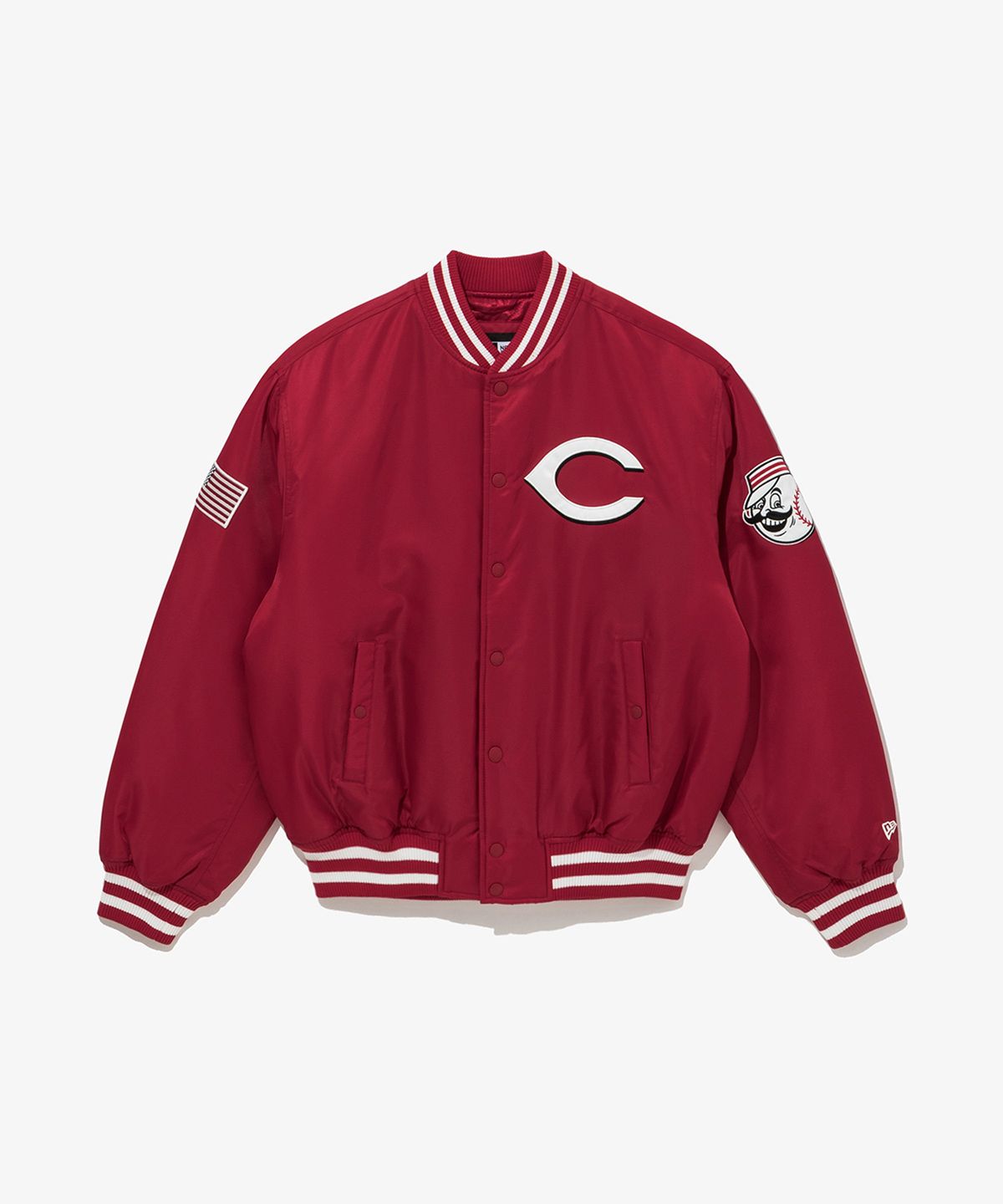 뉴에라(NEW ERA) MLB 신시내티 레즈 어센틱 스타디움 재킷 레드