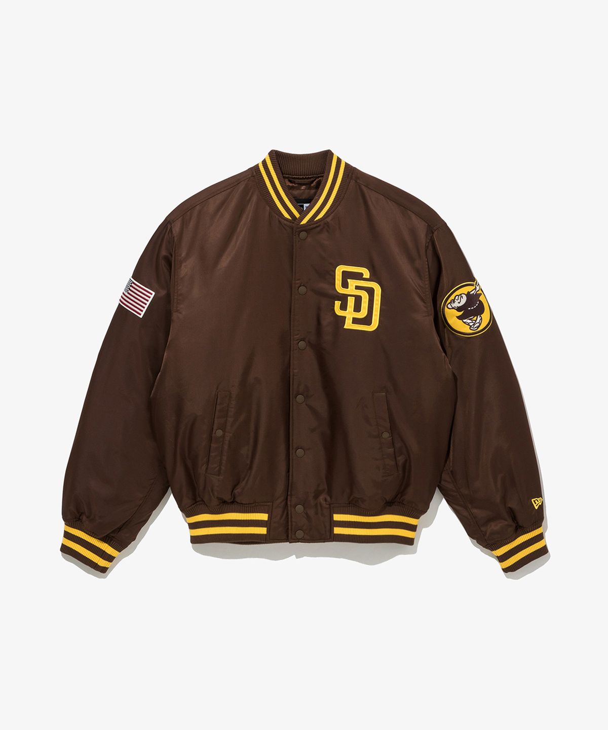 뉴에라(NEW ERA) MLB 샌디에이고 파드리스 어센틱 스타디움 재킷 브라운