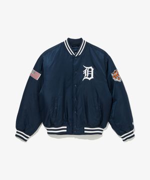 MLB 디트로이트 타이거즈 어센틱 스타디움 재킷 네이비