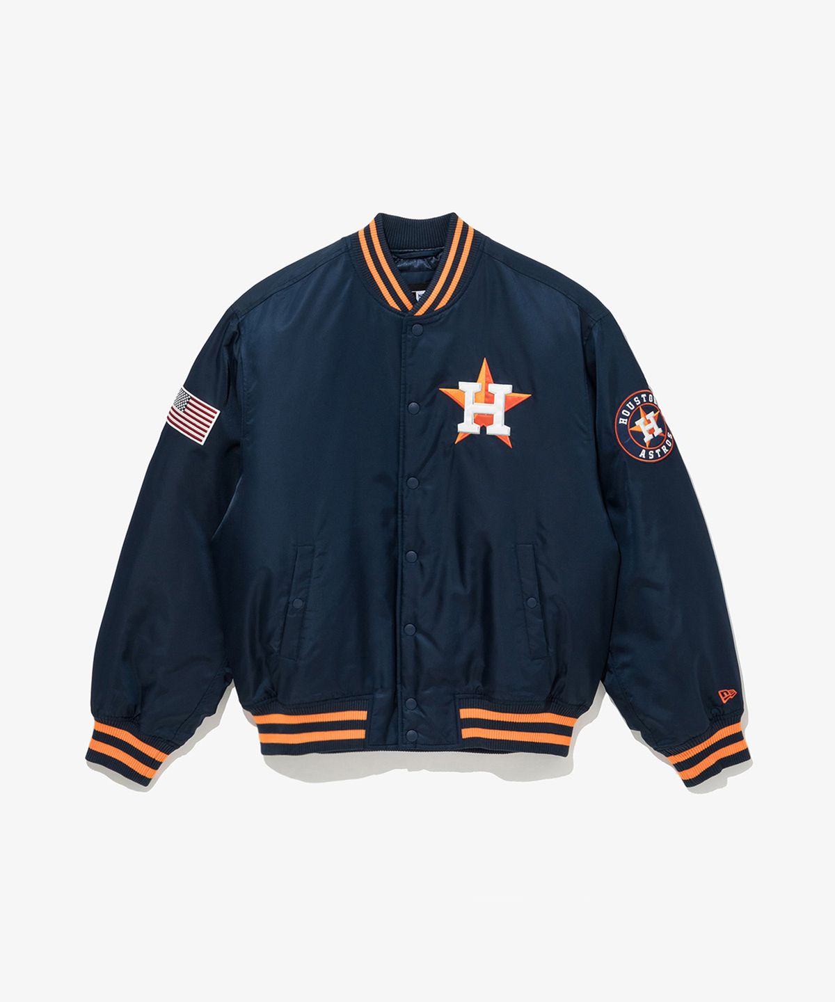 뉴에라(NEW ERA) MLB 휴스턴 애스트로스 어센틱 스타디움 재킷 네이비