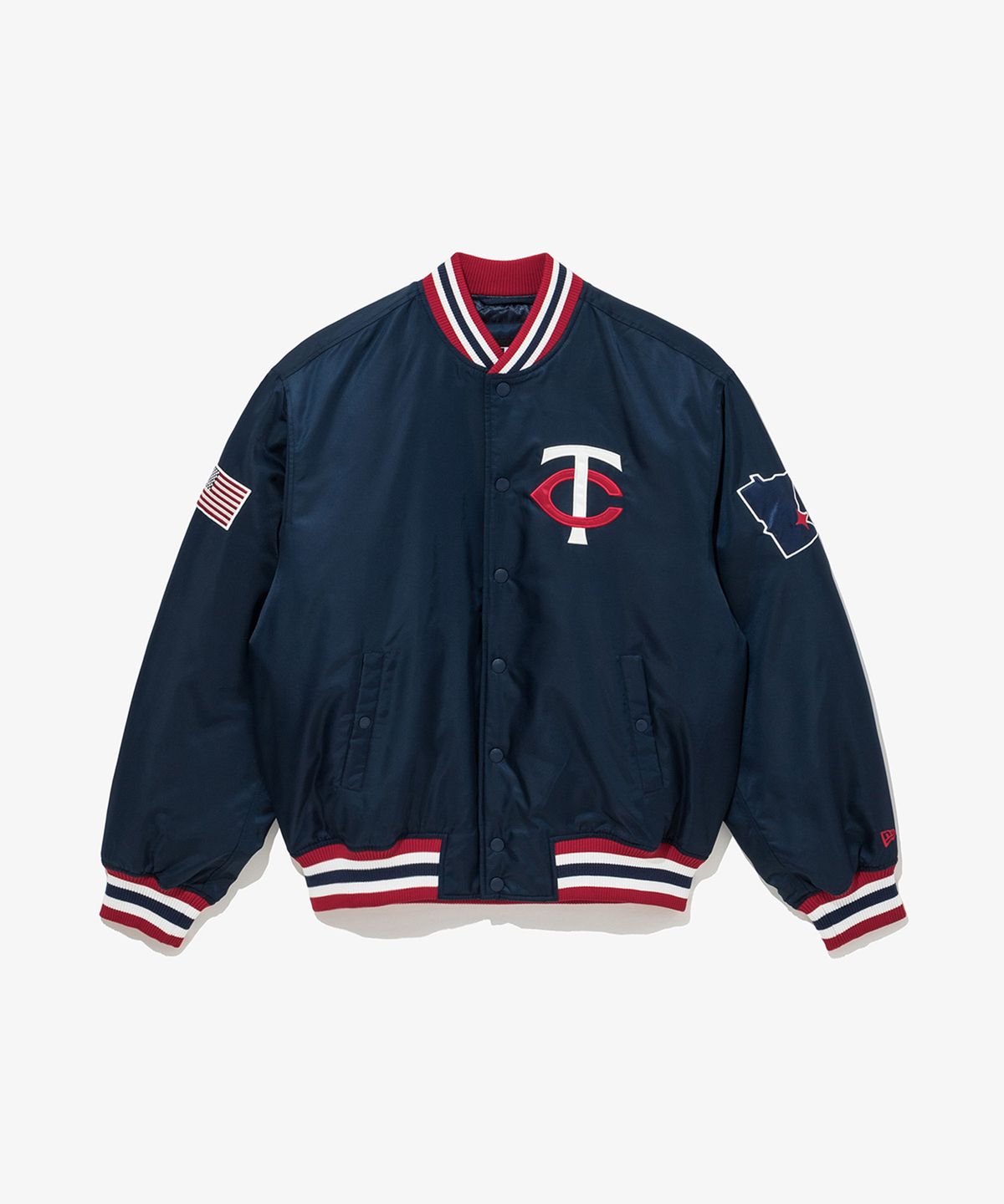 뉴에라(NEW ERA) MLB 미네소타 트윈스 어센틱 스타디움 재킷 네이비